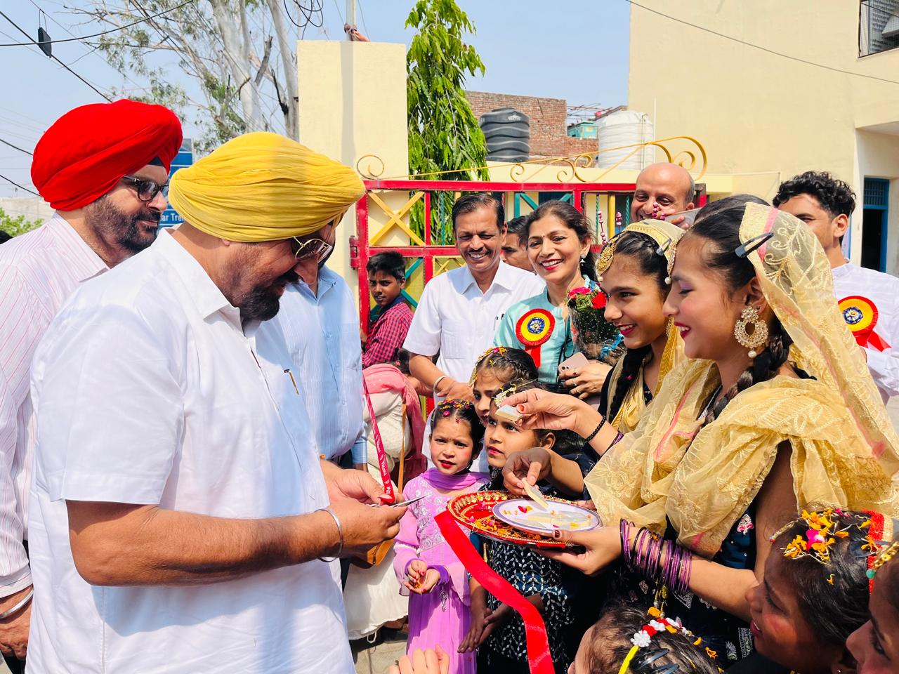 MLA Randhawa inaugurated development works in 7 schools of Derabassi constituency.